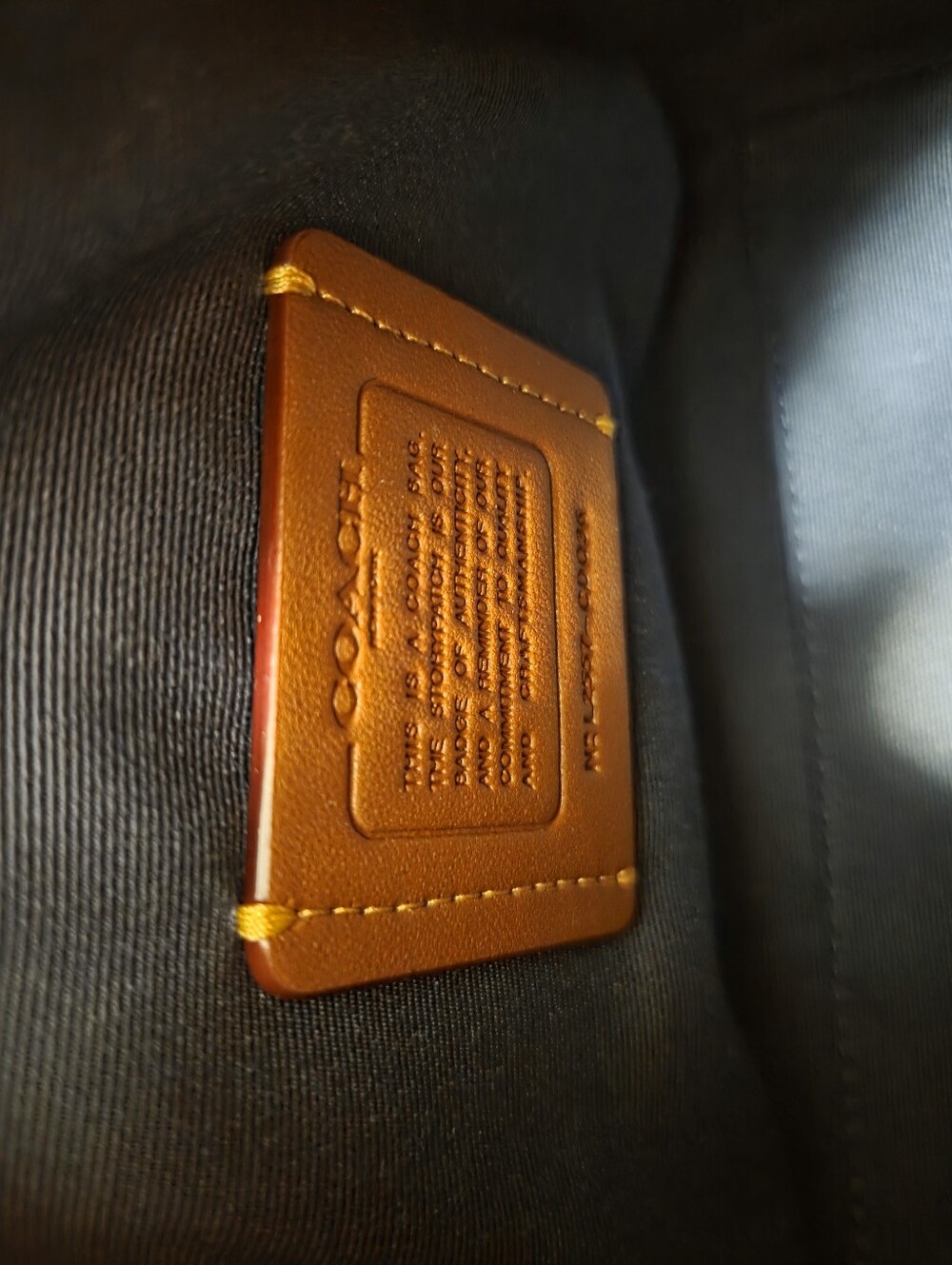 Coach Denim Mini Rowan - Picture 9 of 11